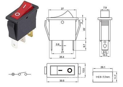 【『特價(jià)促銷』橢圓方形 一二三檔多腳 帶燈防水 船形翹板蹺板開(kāi)關(guān)】?jī)r(jià)格,廠家,圖片,電工開(kāi)關(guān),深圳市龍崗區(qū)中意電子商行-